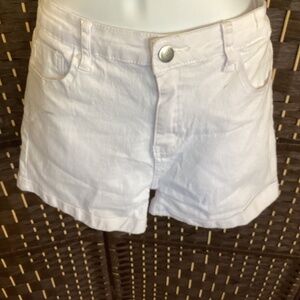 White Denim Shorts
